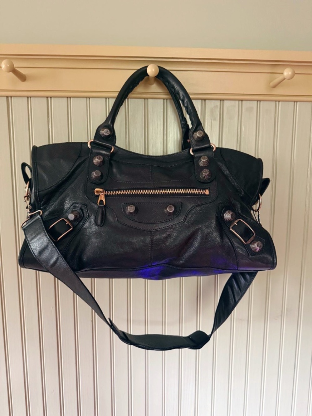 Balenciaga Black Giant City Bag Y2K with Bronze Hardware